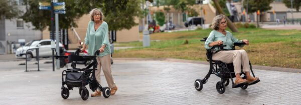 Andador- silla de ruedas eléctrico