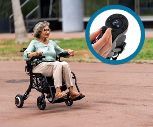 Andador- silla de ruedas eléctrico